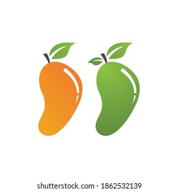 Mango fruits logo and symbol vector