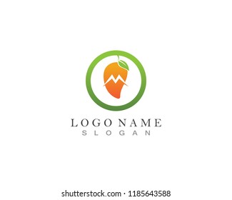 Mango fruits logo and symbols vector
