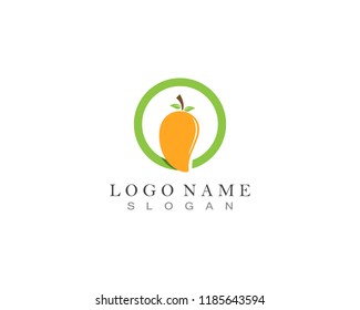 Mango fruits logo and symbols vector
