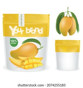 Mango Fruits Packaging Design Vector.illustration vector
