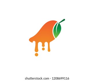Mango fruits vector logo 