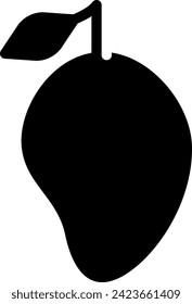 Mango-Glyphe-Symbol, Vektorgrafik