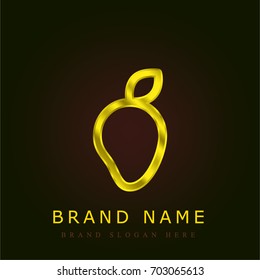 Mango golden metallic logo
