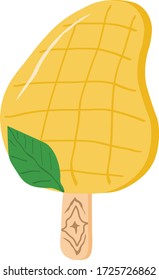  
Mango ice cream vector , illustration