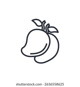 mango icon collection .design style with background