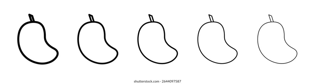 Mango icon concept. graphic design, logo, Web, UI.