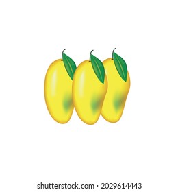 Mango icon in flat style. Isolated object. Mango logo. Vector illustration on white background