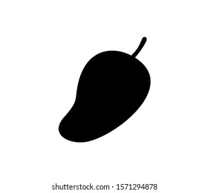 Mango icon, fruit and vector graphics,  on a white background, eps 10. - Vector