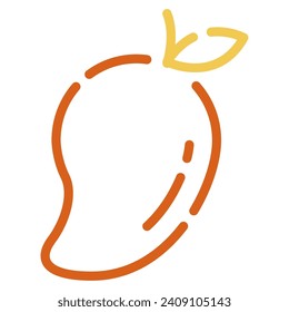 Mango icon illustration for web, app, infographic, etc