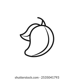 Mango icon Isolated flat vector in outline