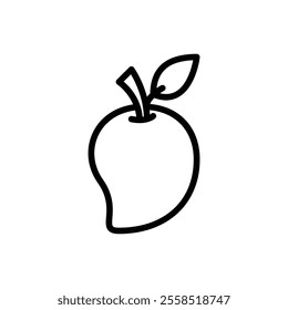 mango icon with line style