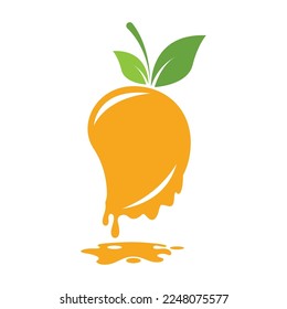 Mango icon logo design illustration