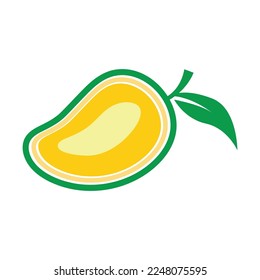 Ilustración del diseño del logotipo del icono de Mango