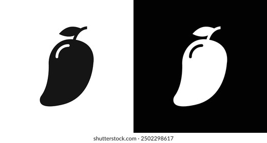 Mango icon logo set vector