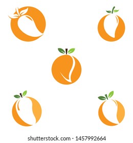 mango icon logo vector template