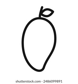 Mango icon mark in filled style