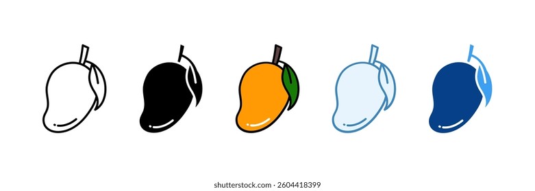 Mango Icon Set Multiple Style Collection