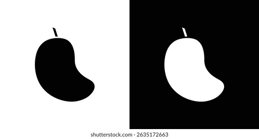 Mango icon in solid flat trendy design style.
