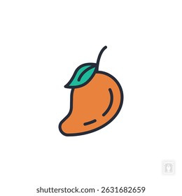 mango icon. mango Symbol sign for mobile concept and web design. Vector icon, Logo illustration, Vector graphics