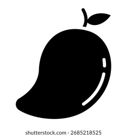 Mango Icon – Tropical Fruit Vector Illustration