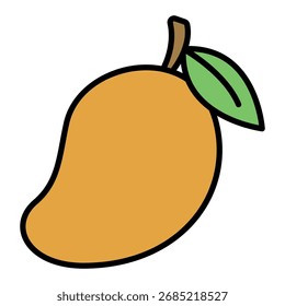 Mango-Symbol - Vektorgrafik mit tropischen Früchten