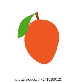 Mango icon vector. Fruits illustration sign. Vitamins symbol. Vegetarian logo. Food mark.