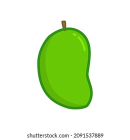 mango icon vector graphic flat illustration with outline. fit for nutrition and healthy design