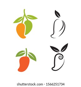 mango icon Vector Illustration design Logo template