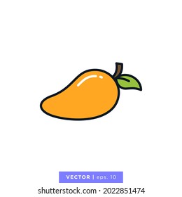 Mango icon vector illustration design template.