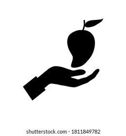 mango icon vector illustration logo template