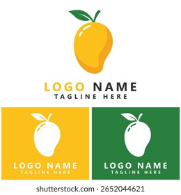Mango icon vector illustration template