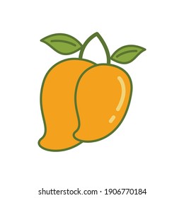 Mango Icon Vector On Trendy Design.