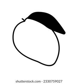 Icono de mango, ilustración de material vector.
