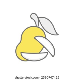 Mango icon vector stock illustration