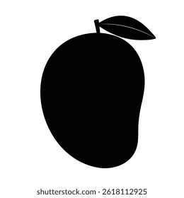 Mango icon vector, Mango icon, Mango symbols. Mango black color vector icon for food apps and websites. vector illustration.	