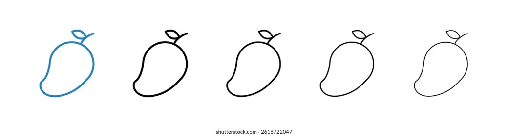 Mango icons collection vectors for web ui