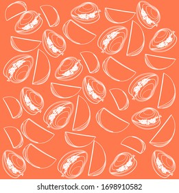 Mango einzeln auf weißem Hintergrund. Vektorillustration. 