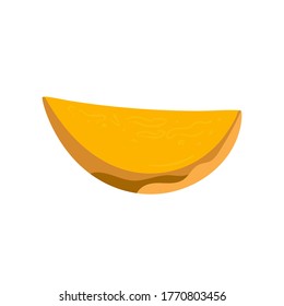 Mango isolated on a white background. Hand draw cartoon Scandinavian nordic design style for fashion or interior or cover or textile or background.
