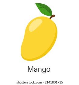Mango aislado en un fondo blanco. Ilustración vectorial en estilo plano