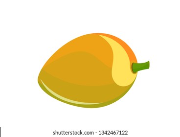 mango isolated vector image of fresh organic exotic tropical fruit