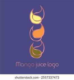 Mango juice logo corporate identity insignia