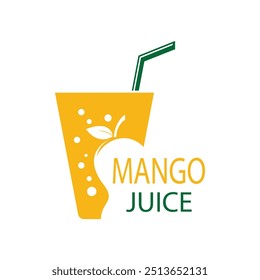 modelo de design de logotipo de suco de manga