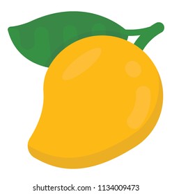 
Mango, the king of summer fruit icon 
