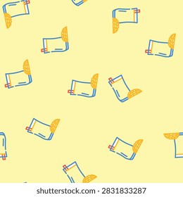 mango lassi indian cuisine vector seamless pattern mango lassi indian cuisine sign illustration