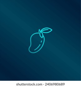 mango line art logo template