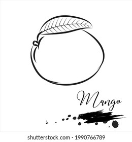 Mango, Linie, Vektorgrafik