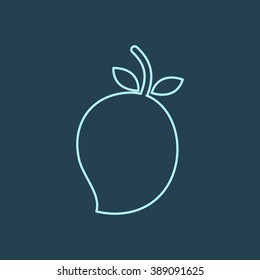 Mango Line Icon. Eps-10.