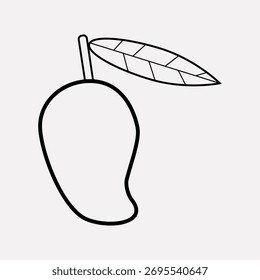 mango line icon style design use for illustration 