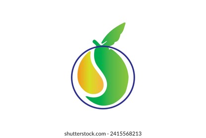 mango logo design circle mango logo design