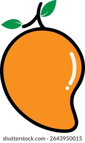 mango logo design Fruit art logo Icon